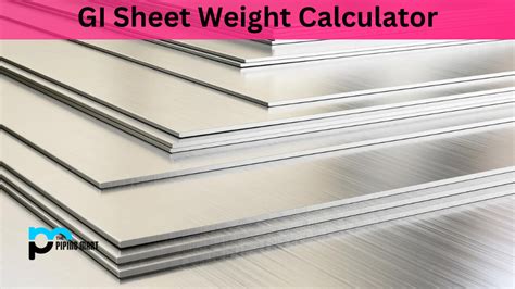 gi sheet weight per sqm